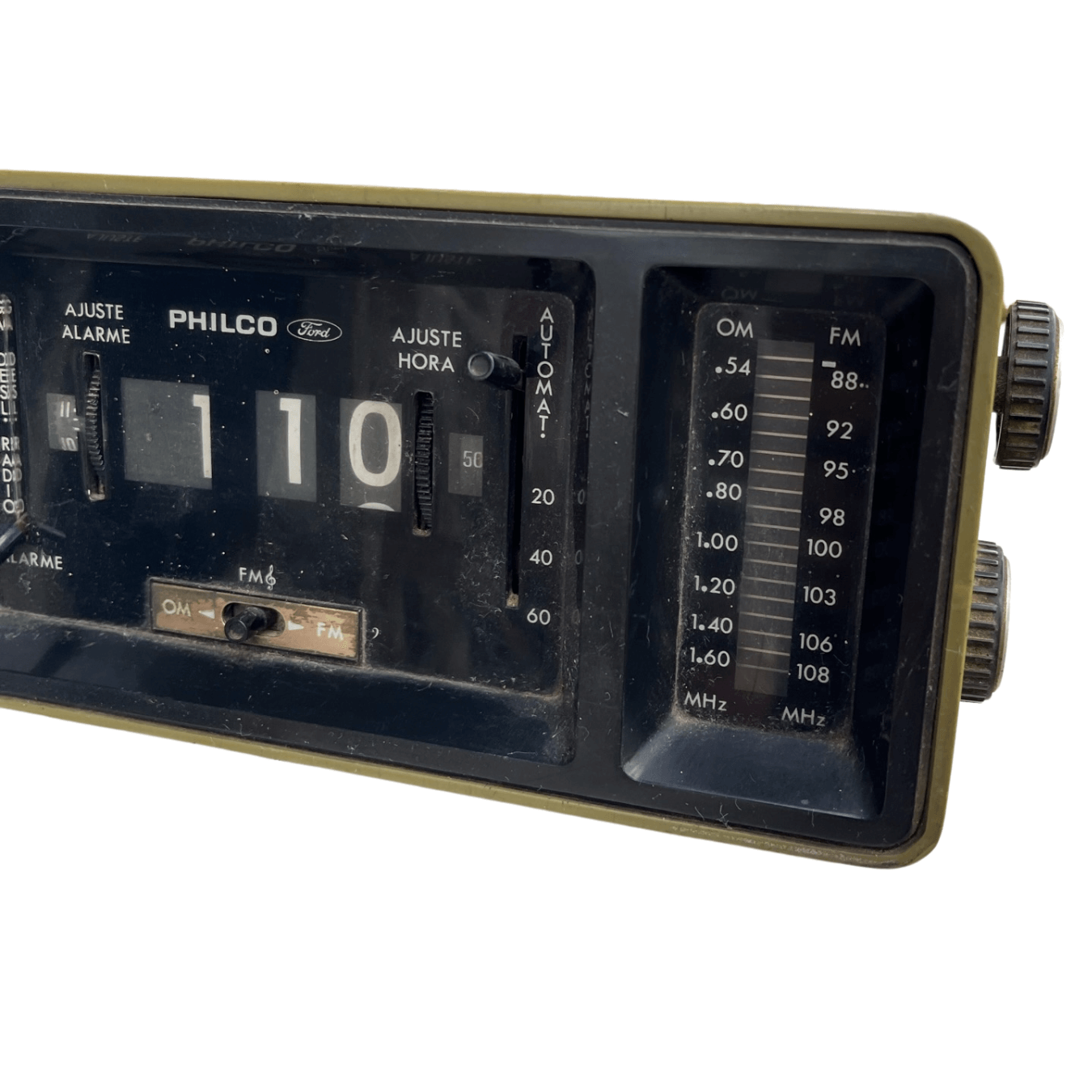Rádio Relógio Philco Vintage dos anos 1970