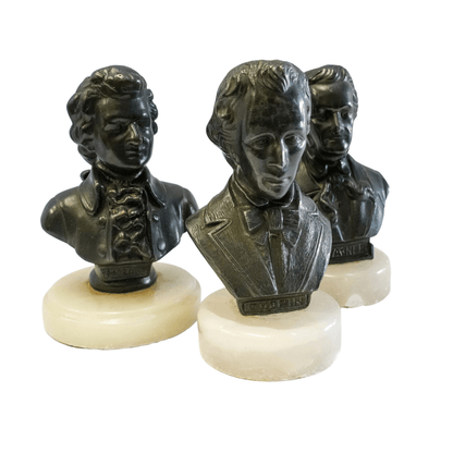 Conjunto de Bustos de Chopin, Wagner e Mozart dos anos 1930