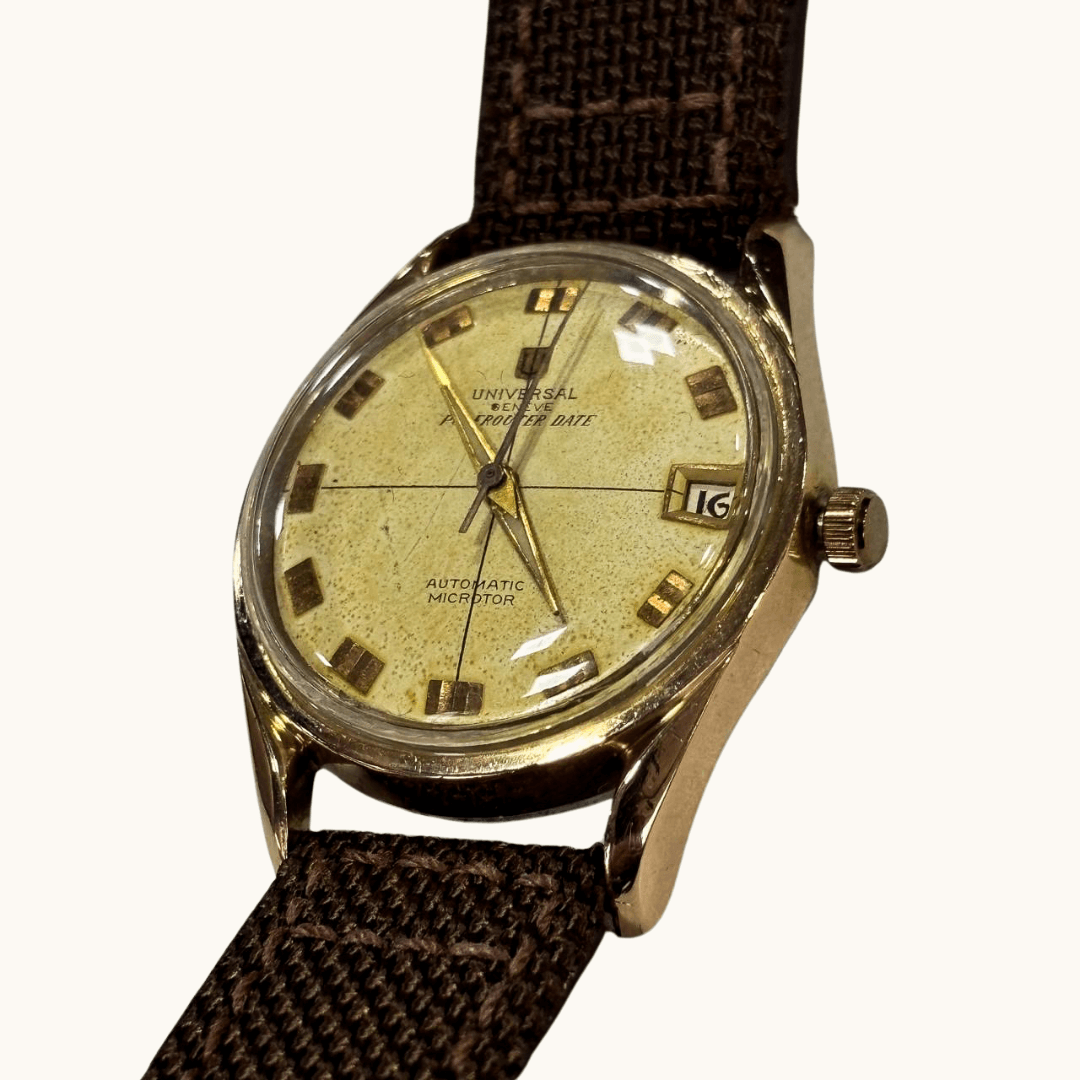 Relógio de Pulso Universal Genève Polerouter 37mm anos 1960