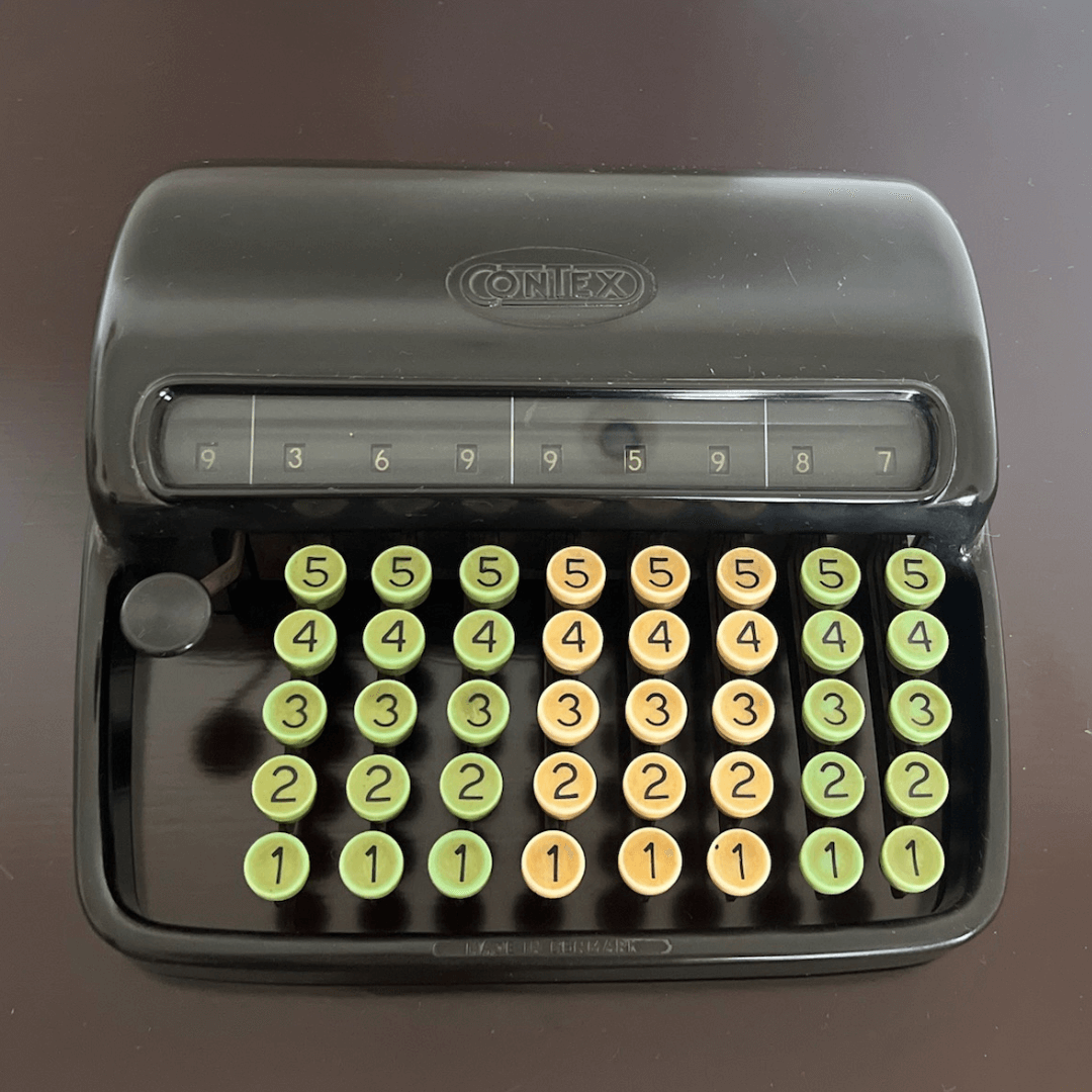 Máquina de Cálculo Contex dos anos 1950