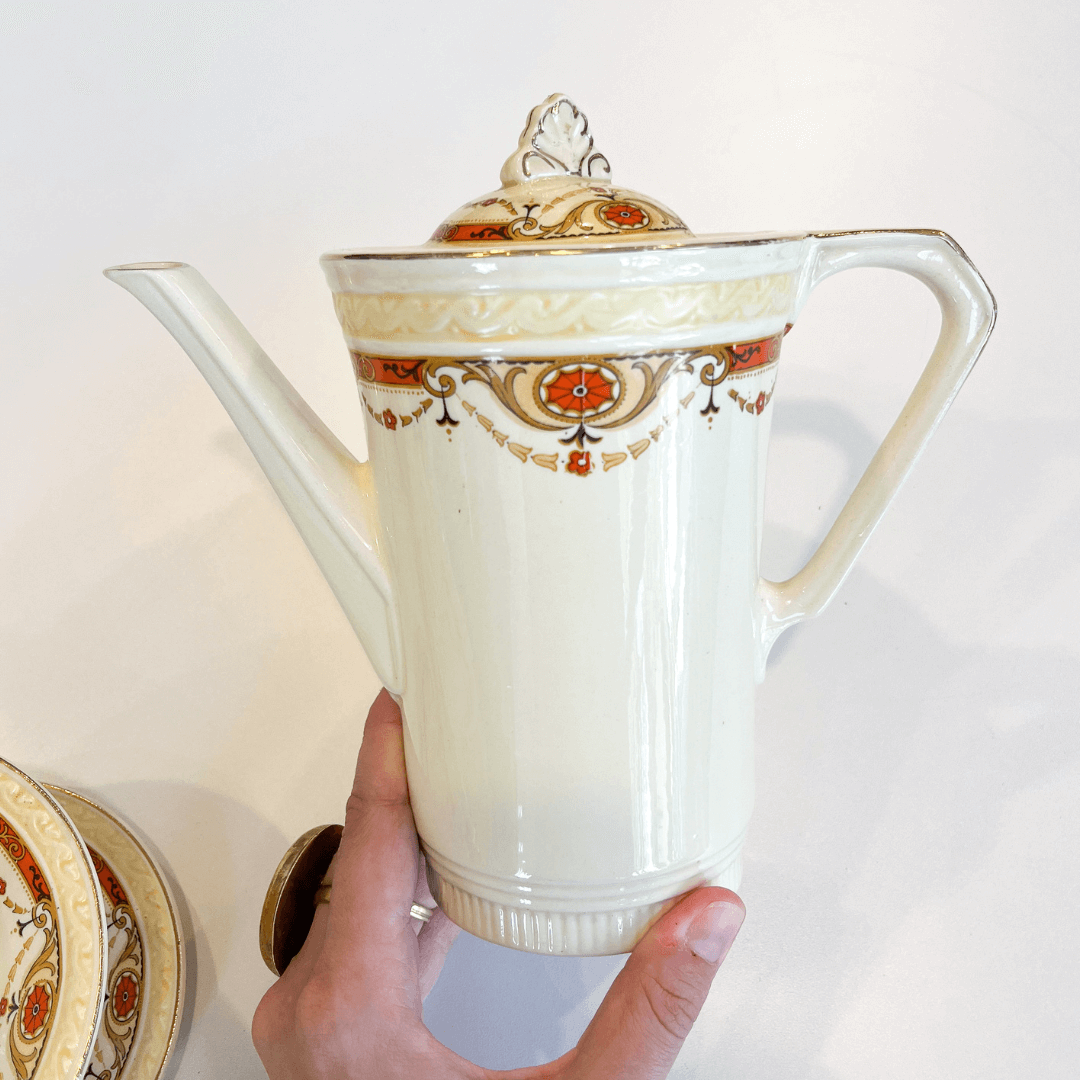 Conjunto de Chá Vintage em Porcelana Inglesa J&G Meakin