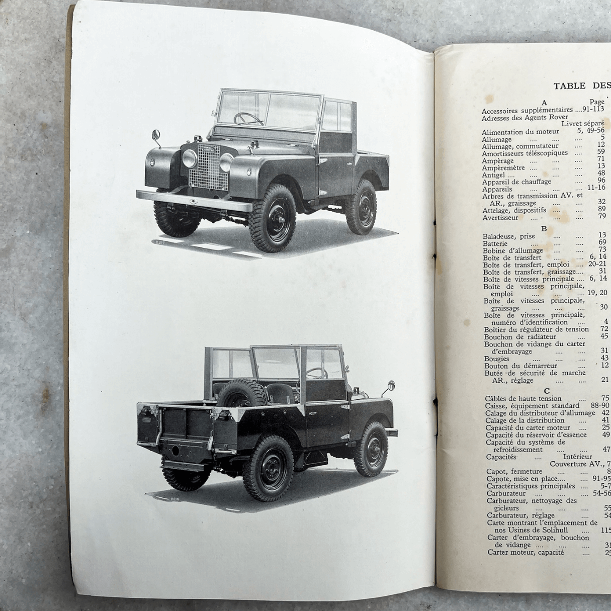Raro Manual Land Rover de 1951