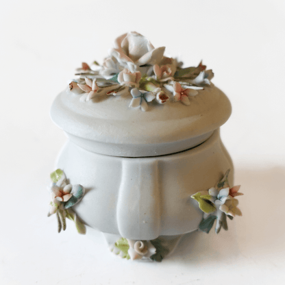 Porta Joias Vintage em Porcelana Capodimonte