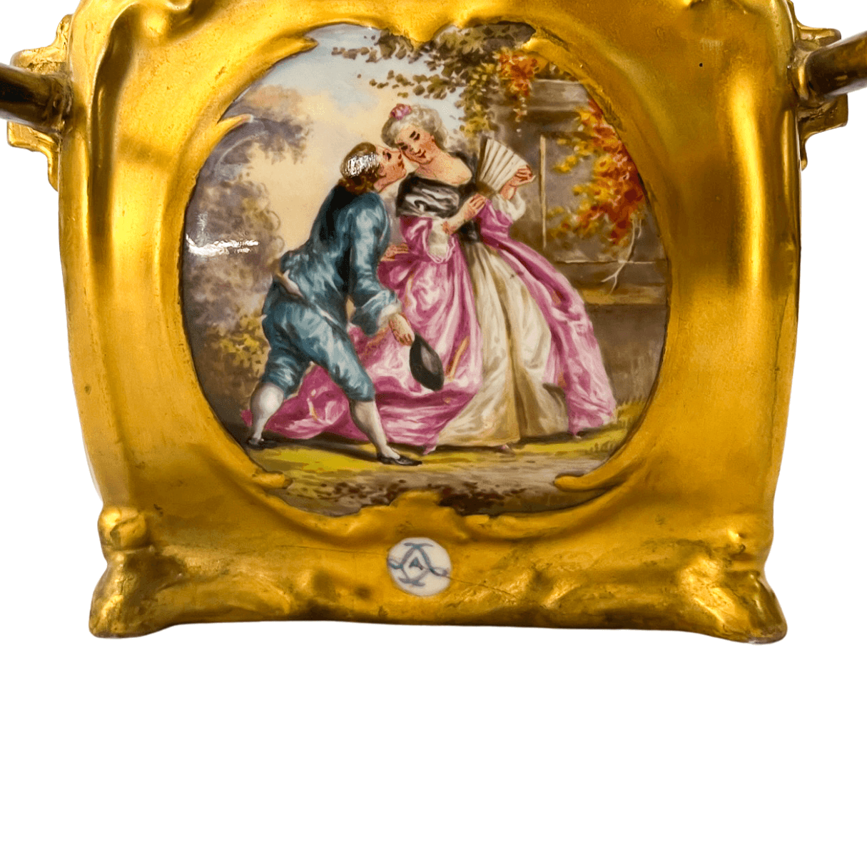 Escultura Dama em Carruagem Sevres de 1753