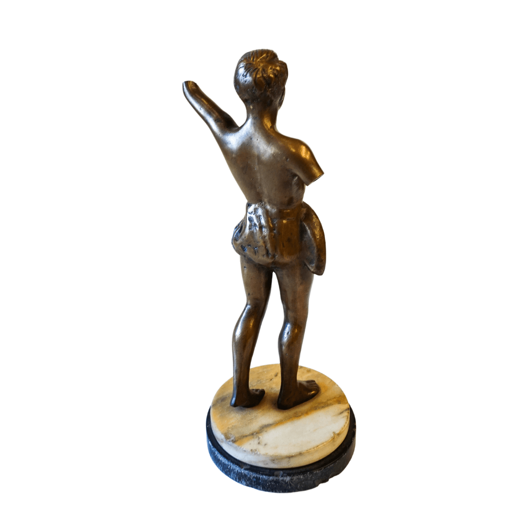 Escultura Vintage Atleta Olímpico em Bronze