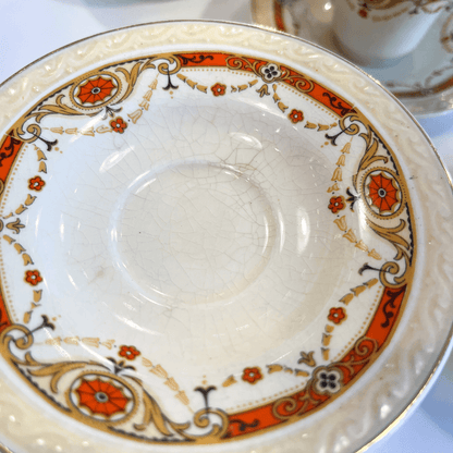 Conjunto de Chá Vintage em Porcelana Inglesa J&G Meakin