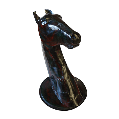 Escultura em Metal Vintage - Cabeça de Cavalo