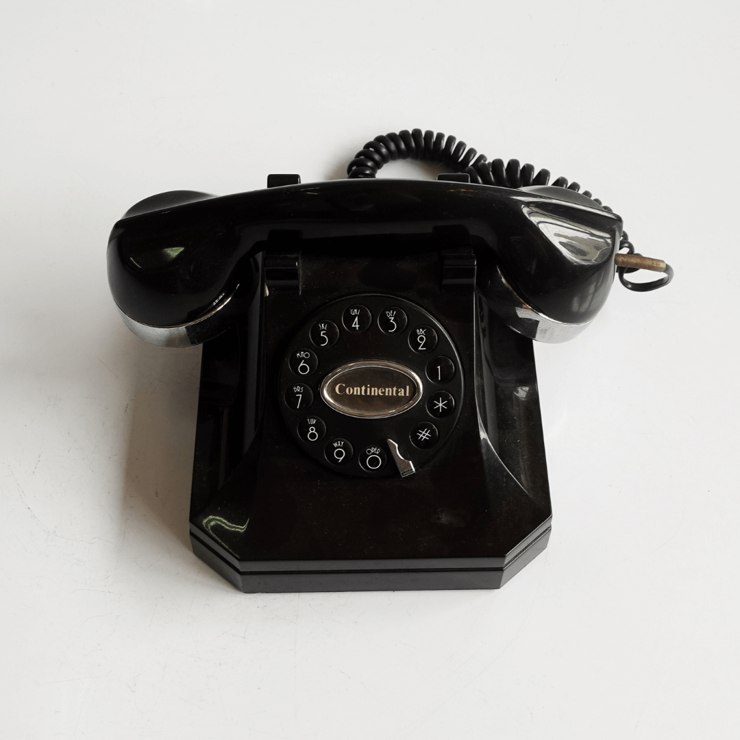 Telefone Antigo Estilo Pata de Elefante dos anos 1960