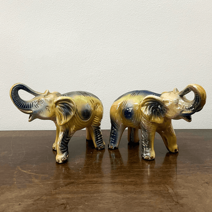 Par de Esculturas Elefantes