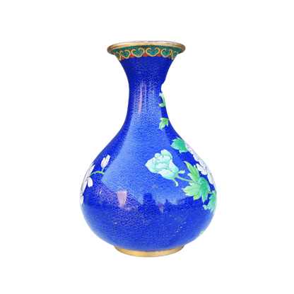 Vaso Vintage Cloisonne Azul