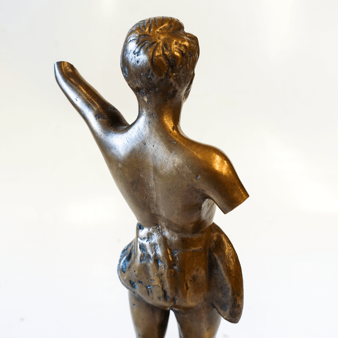 Escultura Vintage Atleta Olímpico em Bronze