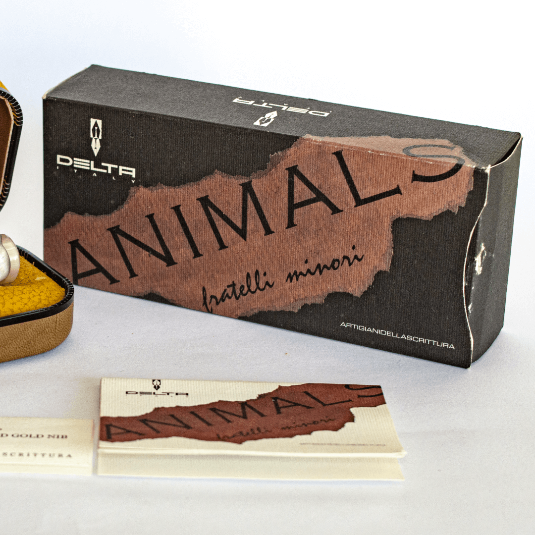 Caneta Tinteiro Delta Animals de 1980 - Orso Fratelli Minori