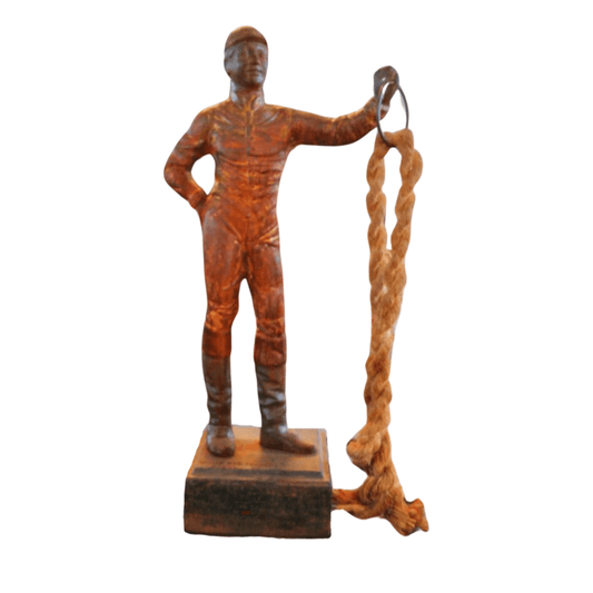 Escultura Jockey - White Oak Foundry anos 1920