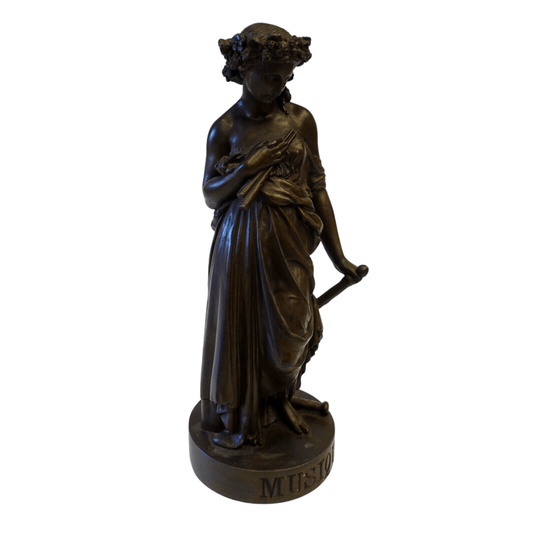 Escultura Deusa Euterpe em Petit Bronze