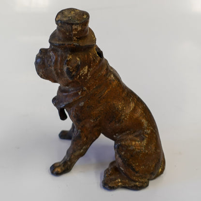 Escultura Bulldog com Cartola de 1940