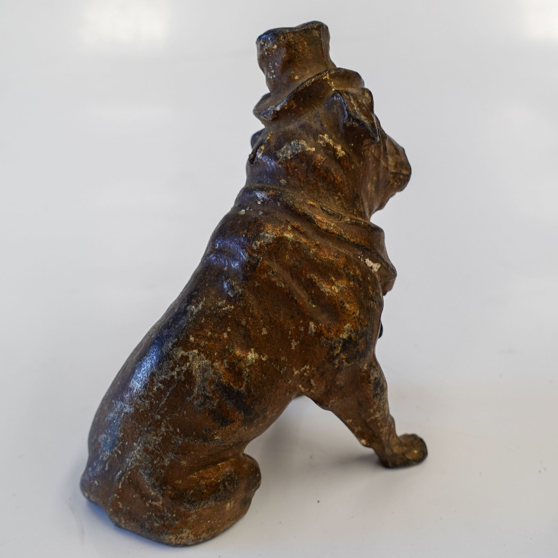 Escultura Bulldog com Cartola de 1940