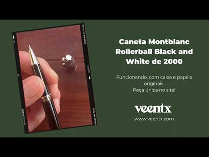 Caneta Montblanc Rollerball Black and White de 2000