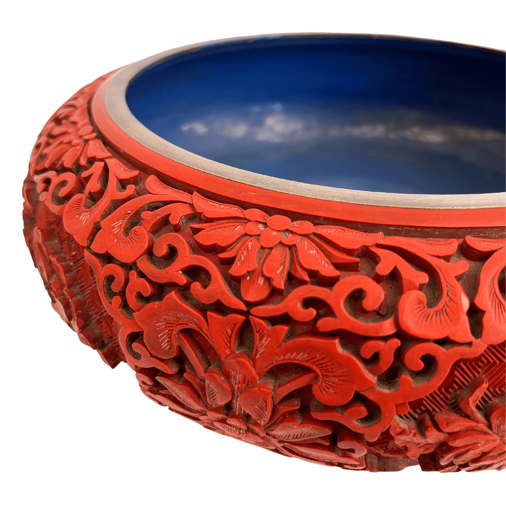 Bowl Chinês Vintage em Laca e Metal