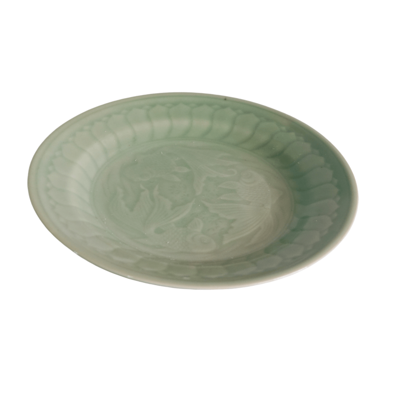 Prato Decorativo em Porcelana Chinesa Verde