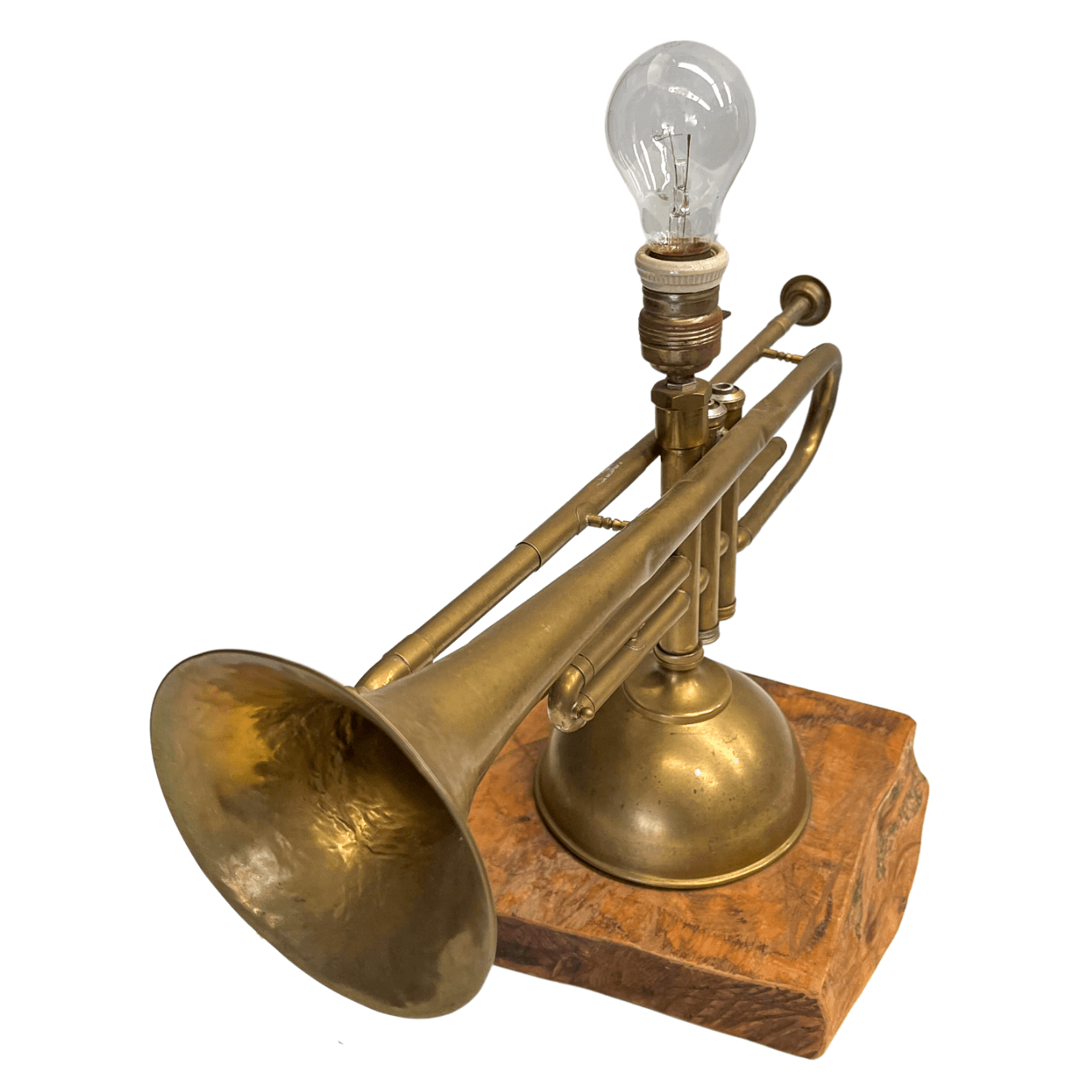 Luminária em um Trompete dos anos 1950