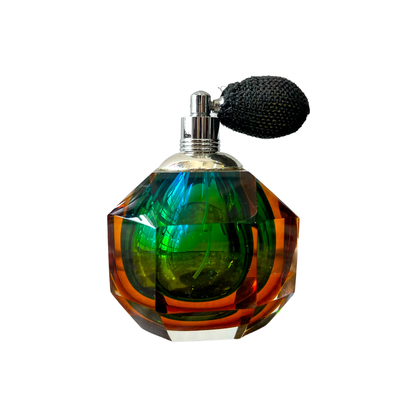Perfumeiro Vintage em Cristal Bicolor de 1960