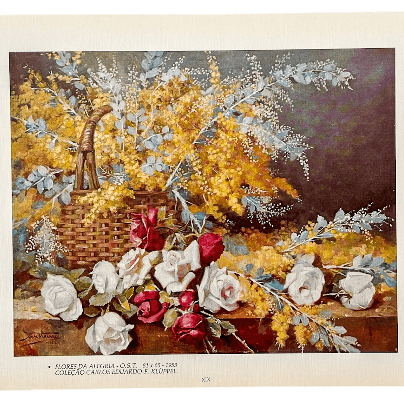 Reprodução "Flores da Alegria" de Armando Vianna de 1953