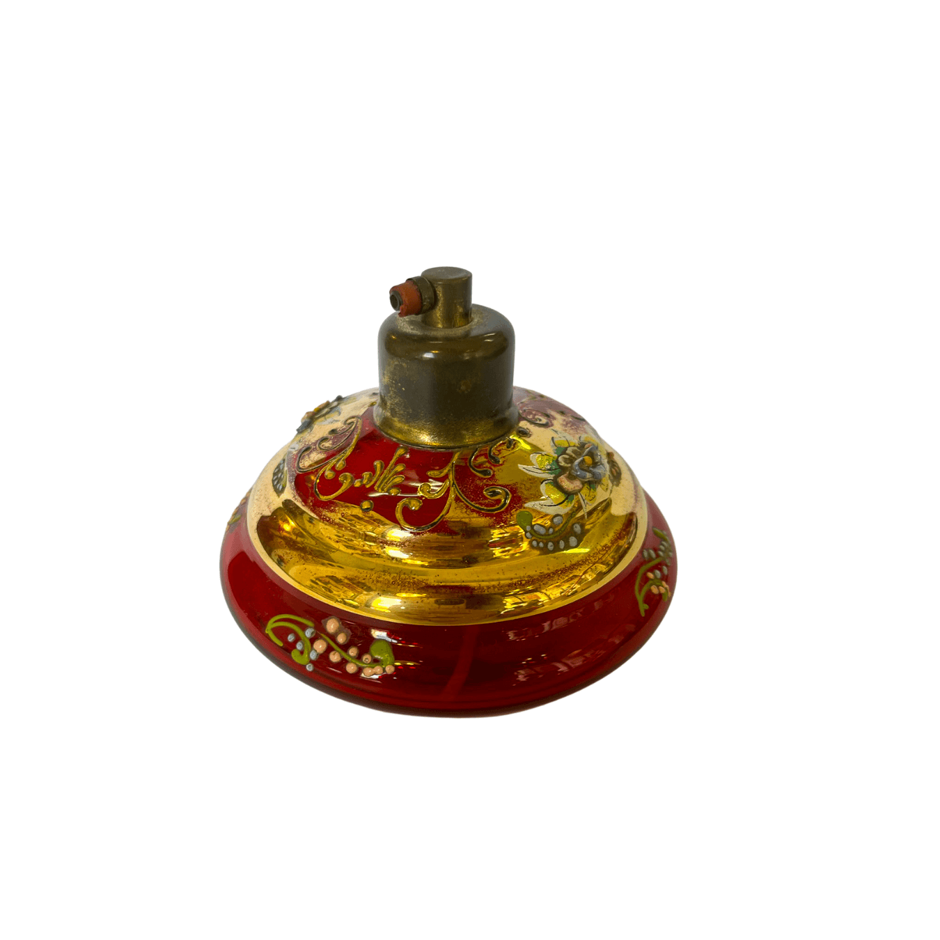 Perfumeiro de Cristal Veneziano e Detalhes em Ouro