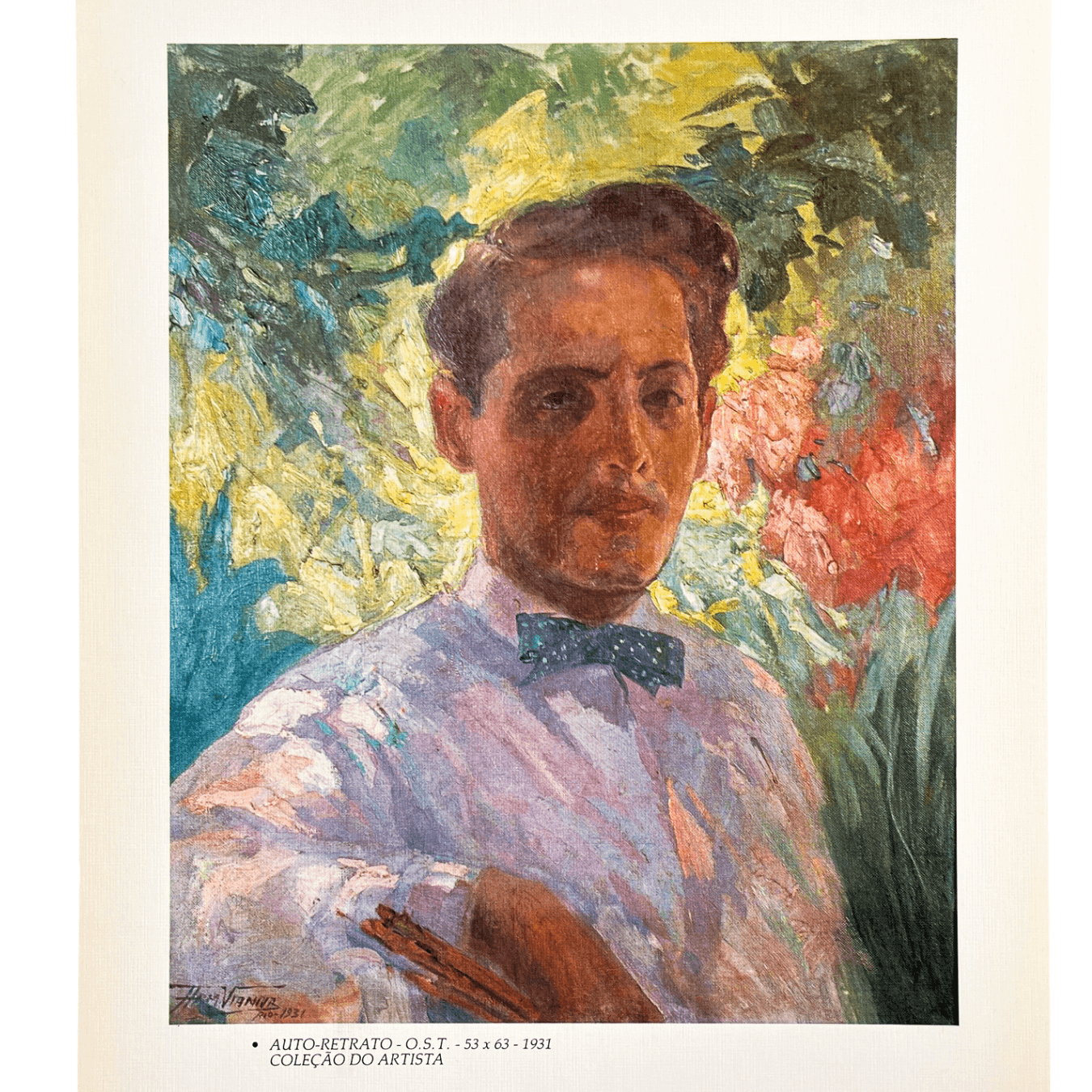 Reprodução "Auto-Retrato" de Armando Vianna de 1931