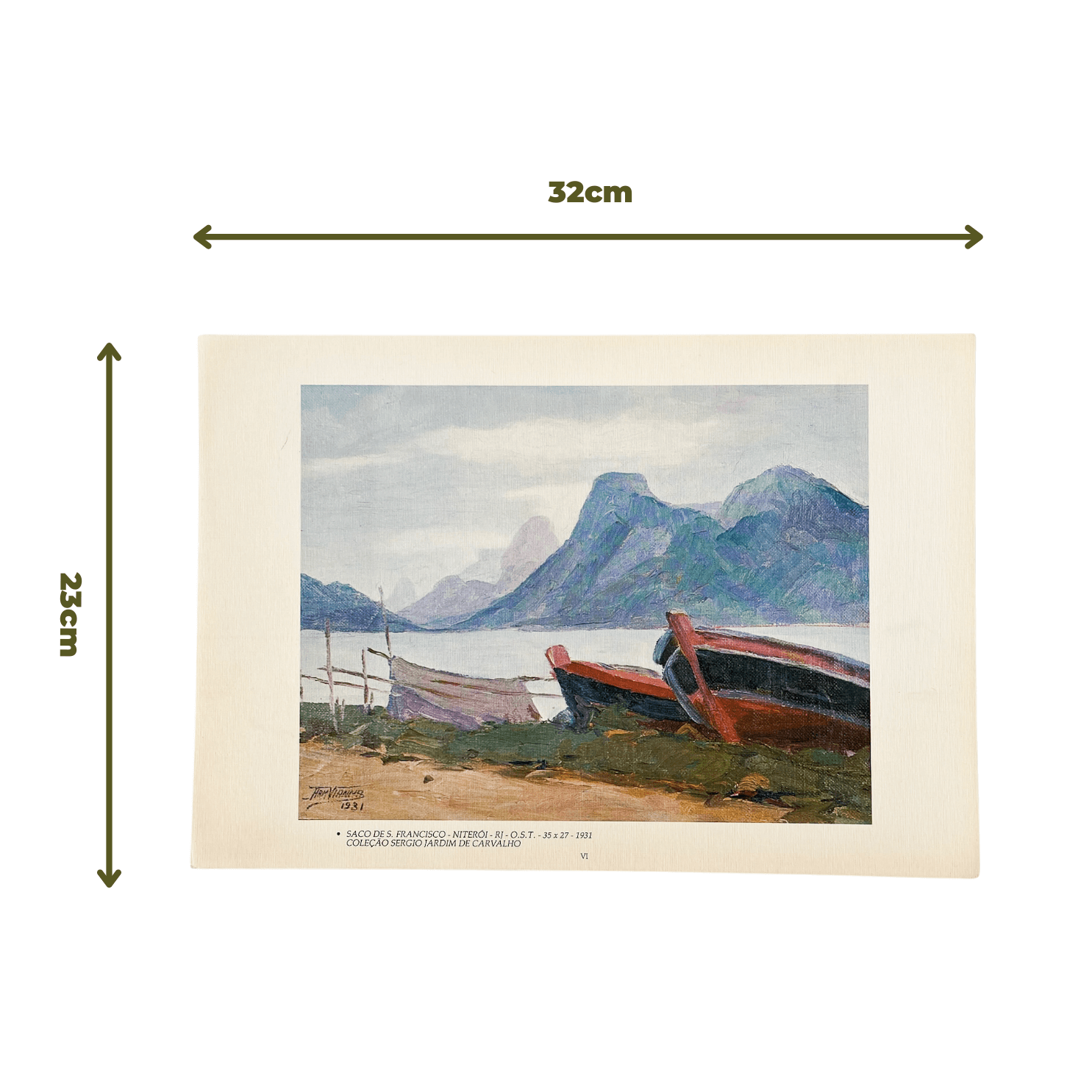 Reprodução "Saco de S. Francisco - Niterói" de Armando Vianna de 1931