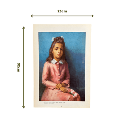Reprodução "Retrato de Eny Maria" de Armando Vianna de 1942 tamanho