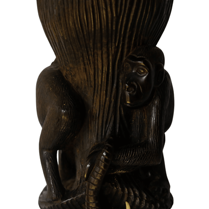 Grupo Escultórico Africano em Ébano