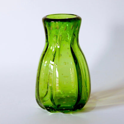Vaso Verde em Murano com Bolhas de 1960