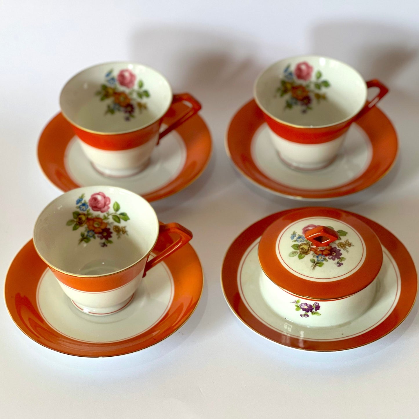 Conjunto de Chá em Porcelana Noritake de 1960