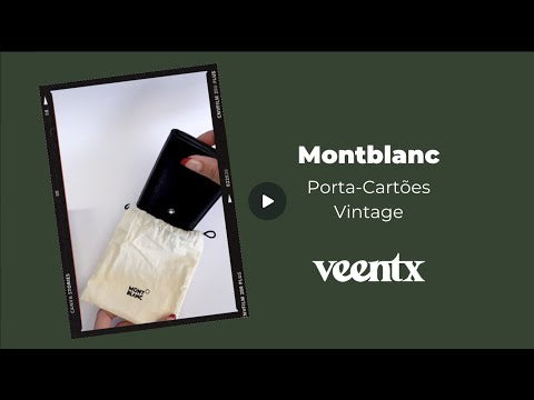 porta cartões vintage montblanc video veentx