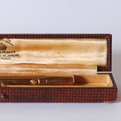 Caneta Tinteiro Mappin & Webb de 1930 - Modelo Waterman Ouro 9 CT